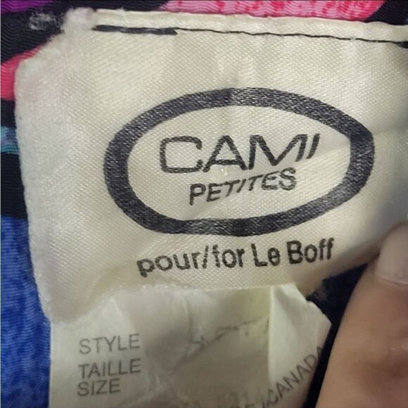 Vintage Cami Petites Multicolor Abstract Pattern Dress - Picture 10 of 16